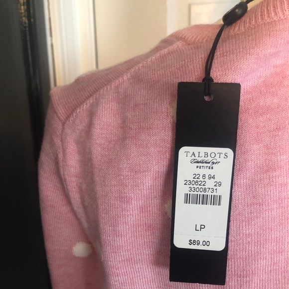 Host Pick! NWT Talbots Petite Polkadot Cardigan! - Picture 4 of 8